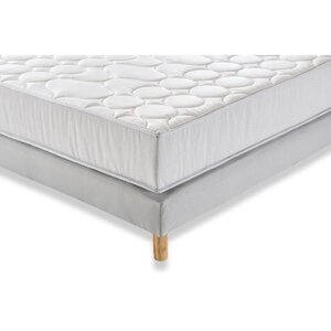 Ensemble matelas ferme + sommier 160 x 200 x 19 cm - Ressorts - 5 zones