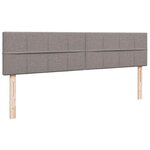 VidaXL Cadre de lit ottoman avec matelas taupe 200x200 cm tissu
