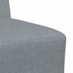 vidaXL Unité de Sofa Modulaire Sans Accoudoirs 3 Pièces Gris clair
