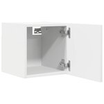 vidaXL Meuble TV mural Blanc 30 5x30x30 cm