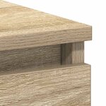 vidaXL Bureau Chêne sonoma 90x45x76 cm Bois d’ingénierie