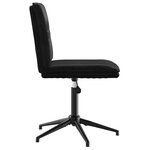 vidaXL Chaises à manger lot de 4 Noir Velours