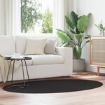 Tapis vidaXL "HUARTE" Noir 120x170 cm Ovale