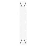 vidaXL Pieds de table de bar en U  2 pièces  blanc  40 x (100-101) cm  acier
