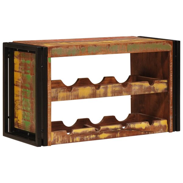 vidaXL Étagère à vin Marron 100 x 45 x 33 cm Bois récupéré massif