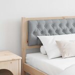 vidaXL Tête de lit Marron et gris clair 200 cm Bois massif en pin