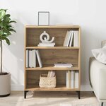 vidaXL Buffet Chêne artisanal 69 5 x 32 5 x 90 cm Bois d'ingénierie