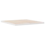 vidaXL Cadre de lit surélevé Blanc 200 x 220 cm Bois de pin massif