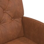 vidaXL Chaises de Salle à Manger avec Roues 2 Pièces Marron