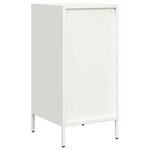 vidaXL Buffet blanc 35x39x73 5 cm acier laminé à froid