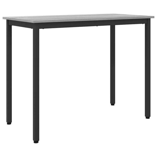 vidaXL table Gris Sonoma 100 x 50 x 76 5 cm Bois d'ingénierie et acier