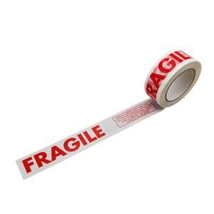 Lot de 12 rouleaux adhésifs fragile  silencieux : 48 mm x 100 mètres