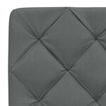 vidaXL Cadre de lit sans matelas gris foncé 90x190 cm tissu