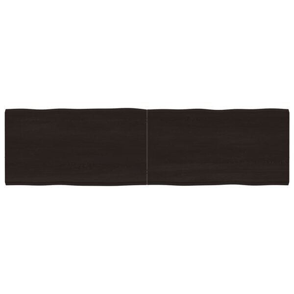vidaXL Dessus de table bois massif traité bordure assortie