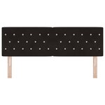 vidaXL Tête de lit LED avec des lumières à LED Noir 160 cm Polyester