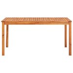 vidaXL Ensemble à manger de jardin 5 Pièces avec coussins Acacia solide