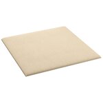 vidaXL Panneaux muraux 12 Pièces Crème 30x30 cm Tissu 1 08 m²