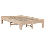 vidaXL Lit bibliothèque sans matelas 135x190 cm bois de pin massif