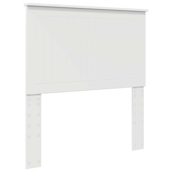 vidaXL Tête de lit avec tête de lit Blanc 90 cm Bois d'ingénierie