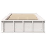 vidaXL Cadre de lit avec stockage Blanc 90 x 200 cm Bois composite