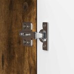 vidaXL Meuble TV Chêne fumé 102 x 34 5 x 50 cm Bois d'ingénierie
