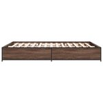 vidaXL Cadre de lit sans matelas chêne marron 140x200 cm