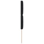 Tête de lit vidaXL avec boutons en cristal  capitonnée  noire  90 cm  velours