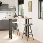 vidaXL Pieds de table de bar Anthracite 2 pièces 40 x (110-111) cm Acier