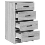 vidaXL Meuble Sideboard gris sonoma 40x41x75 cm en bois d'ingénierie