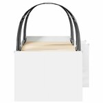 vidaXL Lit Haut pour Enfants avec Tunnel Blanc Bois d'ingénierie
