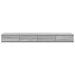 Tiroirs de lit vidaXL Gris Sonoma 140x36 5x16 5 cm en bois d'ingénierie