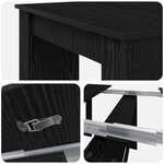 vidaXL Table à dîner 240 x 85 x 75 cm Bois d'ingénierie Chêne noir