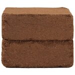 vidaXL Blocs de noix de coco 2 Pièces 5 kg chacun 10 kg au total