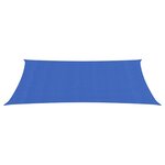 vidaXL Voile d'ombrage 160 g/m² rectangulaire bleu 4x7 m PEHD
