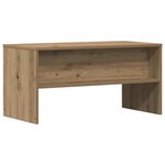 vidaXL Meuble TV chêne artisanal 80x40x40 cm bois d'ingénierie