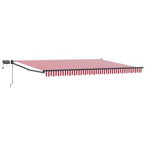 vidaXL Store rétractable manuel avec LEDs 5 x 3 m