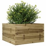 vidaXL Jardinière 80x80x46 cm bois de pin imprégné