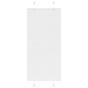 vidaXL Store plissé blanc 55x100 cm largeur du tissu 54 4 cm polyester