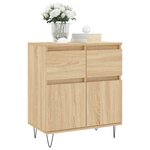 vidaXL Buffet Chêne sonoma 60x35x70 cm Bois d'ingénierie