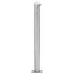 vidaXL Colonne à eau de jardin ronde Acier inoxydable 95 cm