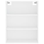 vidaXL Buffet haut Blanc 69 5x34x180 cm Bois d'ingénierie