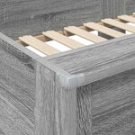 vidaXL Lit Superposé pour Enfants Gris Sonoma 100 x 200 cm