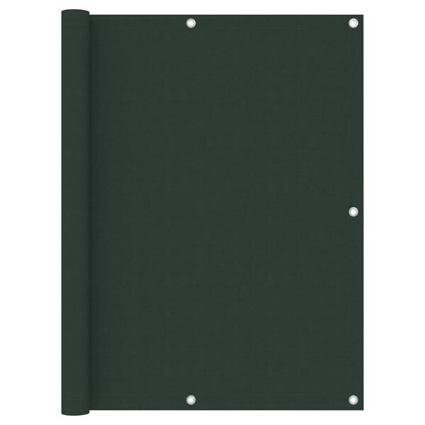 vidaXL Écran de balcon Vert foncé 120x400 cm Tissu Oxford