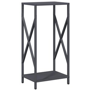 vidaXL Portant de bois chauffage anthracite 34x25x70 cm