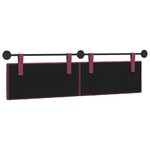 vidaXL Tête de lit suspendue Bordeaux Tissu