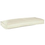 vidaXL Set de coussins de palette 2 Pièces Crème 100 x 40 x 8 cm