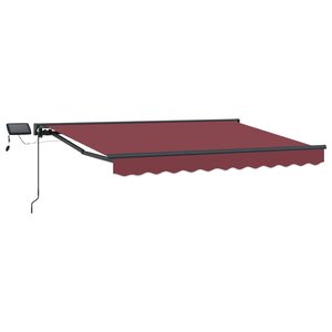 vidaXL Cadre de store manuel avec LEDs 3 5 x 2 5 m