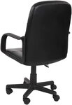 Chaise de bureau pivotante avec hauteur réglable siège ergonomique en synthétique noir fauteuil de bureau pour ordinateur gamer 01_0000082