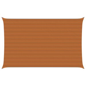 vidaXL Voile d'ombre Orange et marron 8 x 5 m 100   polyester Oxford