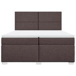 vidaXL Sommier à lattes de lit avec matelas Marron foncé 200x200 cm